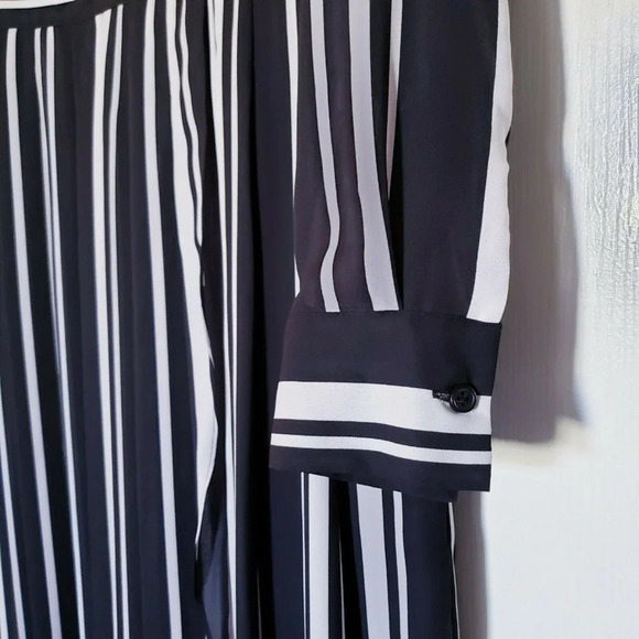 INC International Concepts INC Women's Striped Faux-Wrap High-Low Dress - Picture 5 of 12